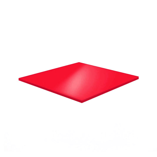 Plexiglass Colato 3 mm trasparente Rosso